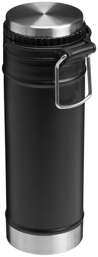 Stanley Travel Mug with French Press 16 oz, Insulated Stainless Steel, Black A45482