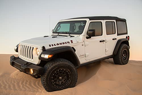RockTrix RT114 18x9 5x5 Black Wheel for Jeep Wrangler JK JL Gladiator JT E5580