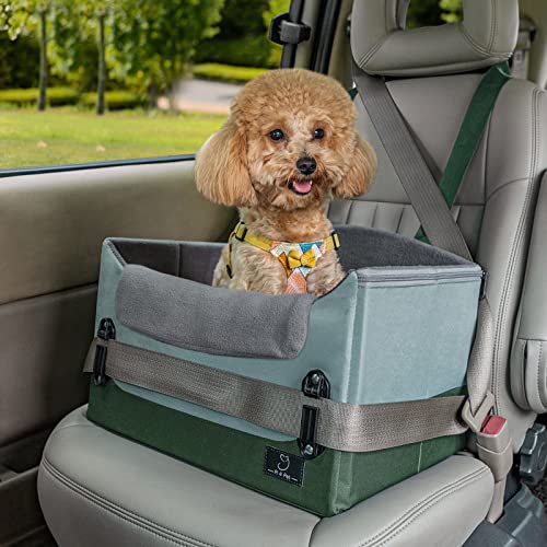 A4Pet Pet Dog Car Seat for Medium Dogs Large Dogs, 30 Inch Dog Booster Seat for Car with 2 Safety Leashes and Detachable Inner