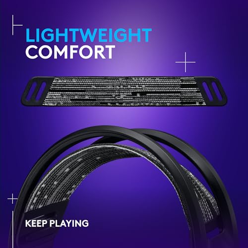 Logitech G733 Lightspeed Wireless Gaming Headset – Black, PC, PS5, PS4, Switch F9206