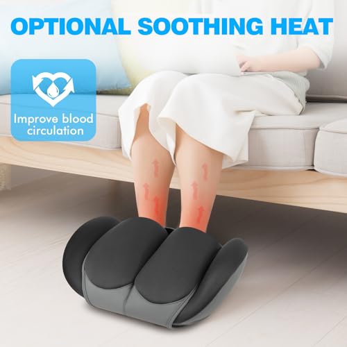 Electric Shiatsu Foot Massager with Heat for Plantar Fasciitis and Circulation A334770