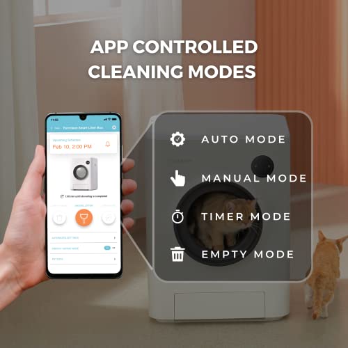 INSTACHEW Purrclean Automatic Self Cleaning Cat Litter Box, App Enabled, Large Capacity G795242