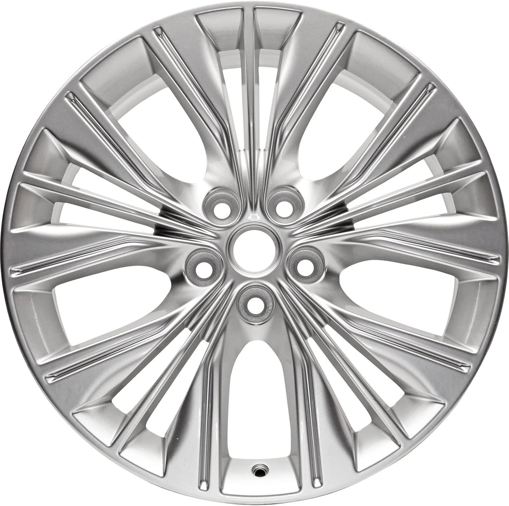 Factory WheelNew 20x8.5'' 20 Inch Premium Aluminum Alloy Wheel Rim for Chevrolet Impala LTZ 2014 2015 2016 2017 2018 2019 2020 | ALY05615U77N Direct Fit - OE Stock Specs, Light Hyper Silver