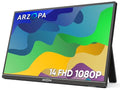 ARZOPA 15.6'' FHD 1080P Portable Monitor with Kickstand, IPS Display, USB-C & HDMI J54429
