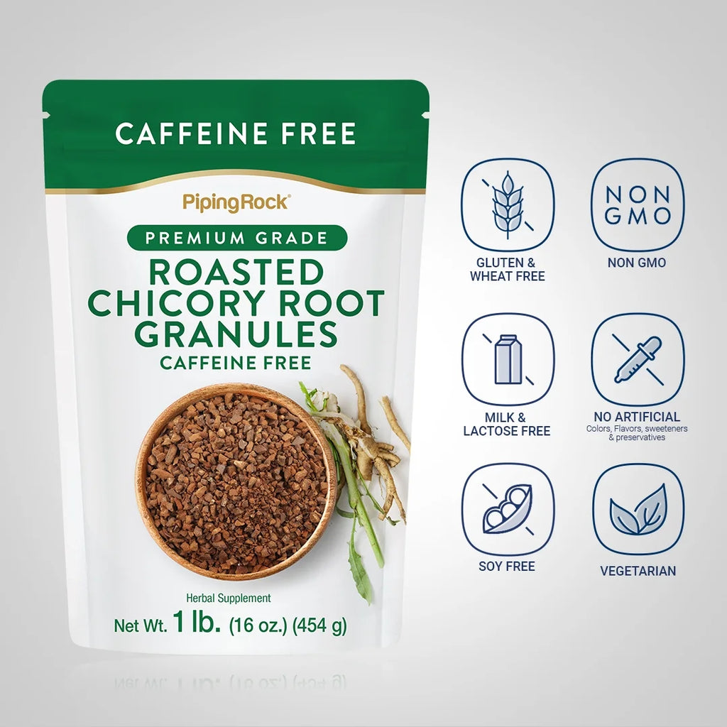 Roasted Chicory Root Granules 1lb by Piping Rock G275094