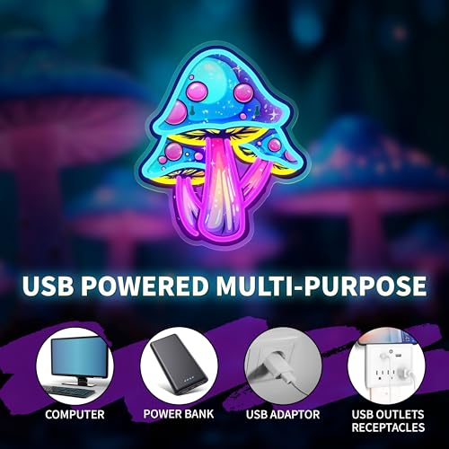 Dimmable Mushroom Neon Sign for Wall Decor Z22083