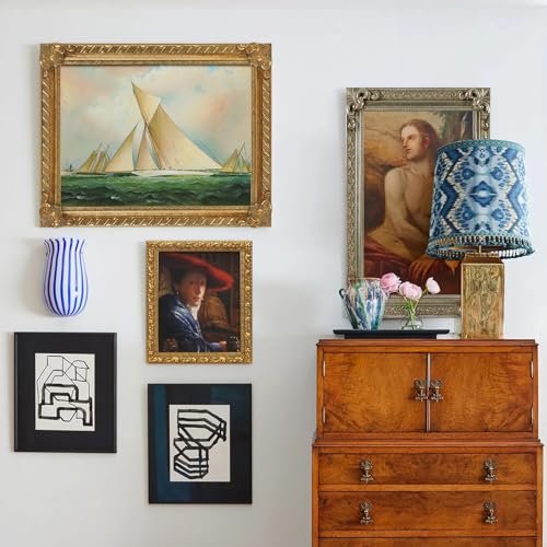 12x16 Wood Canvas Frame Gothic Ornate Black for Wall Art D3778