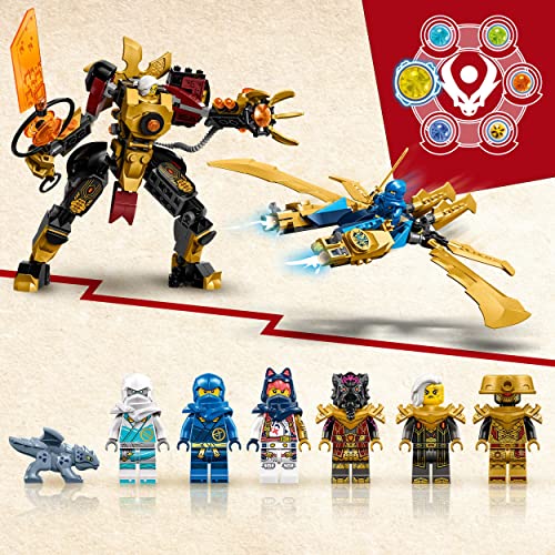 LEGO 71796 Ninjago Elemental Dragon vs Empress Robot Building Set H710686