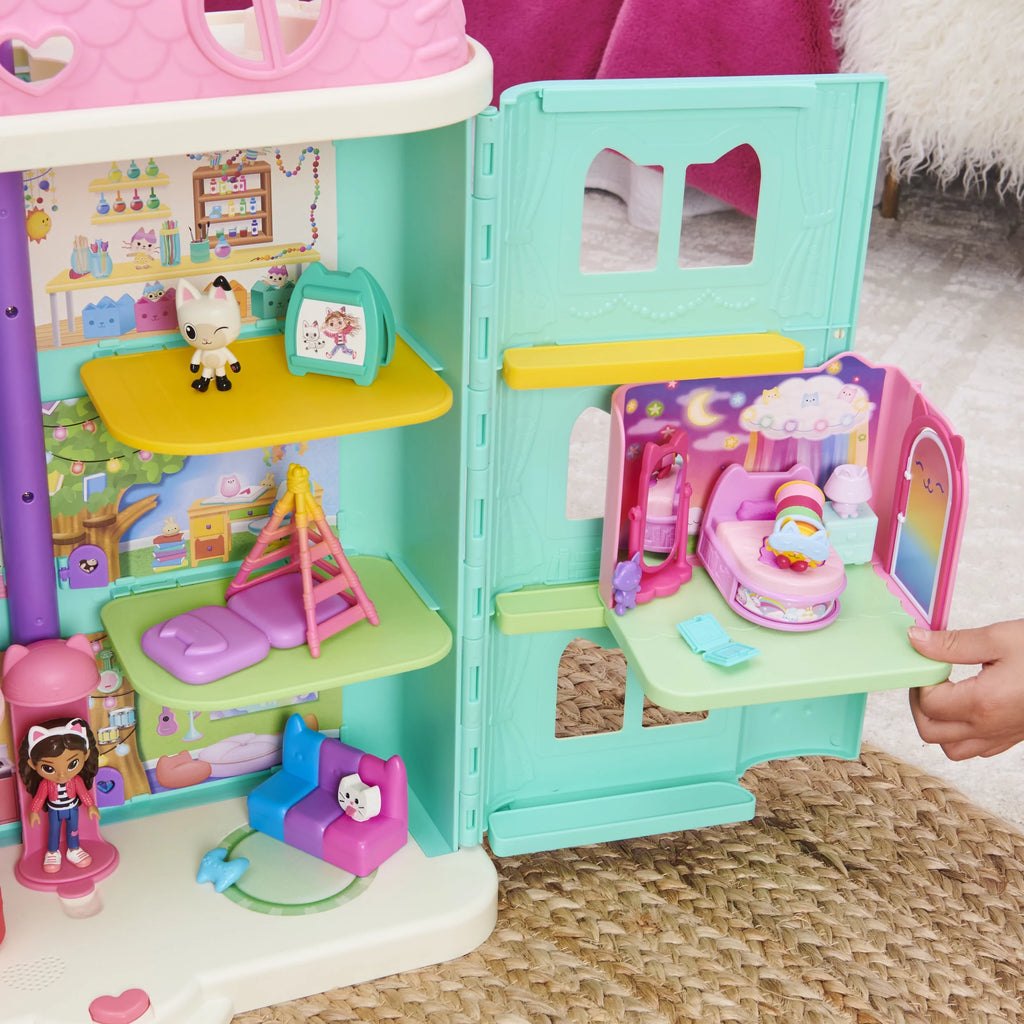 Gabby’s Dollhouse Sweet Dreams Bedroom with Pillow Cat Figure, Kids Toys for Ages 3 and up D8061