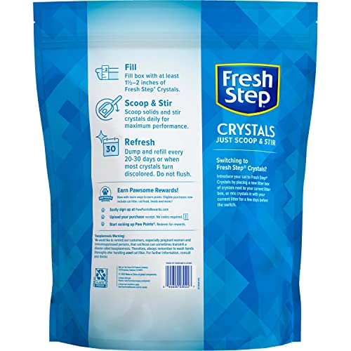 Fresh Step Crystals Premium Scented Cat Litter, 16 lbs (2 Pack of 8lb Bags) N8460