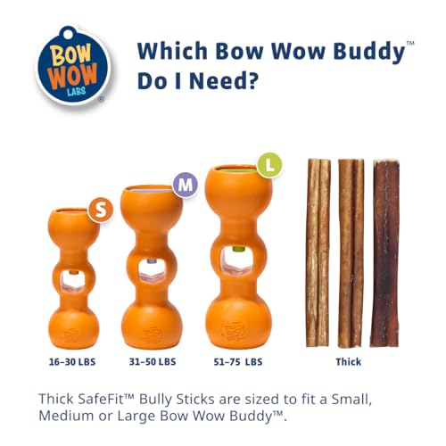 Bow Wow Labs 6" Beef Bully Sticks for Dogs - 10 Pack (Midsize) V501