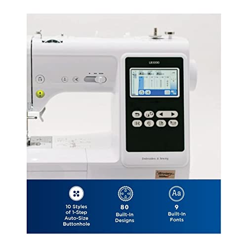 Brother SE600 Sewing and Embroidery Machine, Computerized, 80 Designs W475587