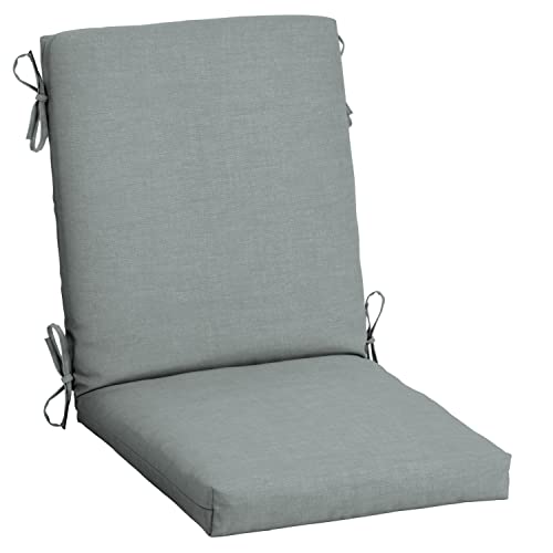 Arden Outdoor Dining Chair Cushion, 20 x 20, Rain-Proof, Peacock Blue Green Texture J4105