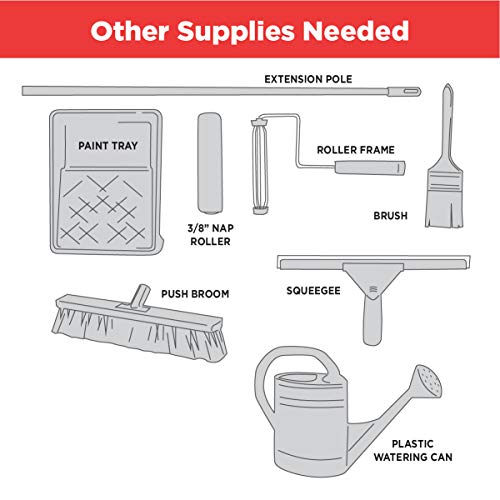 Rust-Oleum EPOXYSHIELD Garage Floor Coating Kit, 1 Car, Gloss Gray W372848