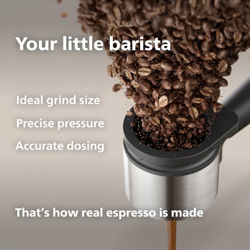 Philips Baristina Espresso Machine with Milk Frother, Black D833