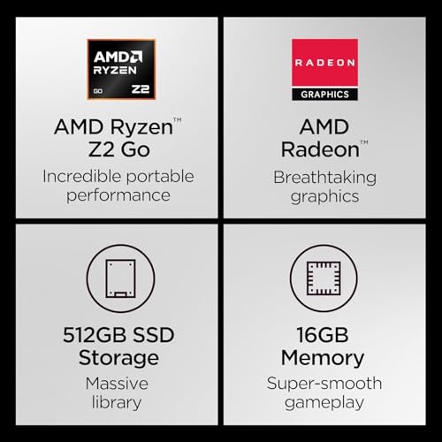 Lenovo Legion Go S 2025 Mobile Gaming Console, AMD Ryzen Z2 Go, 8" 120Hz Display, 512GB, Glacier White H896767