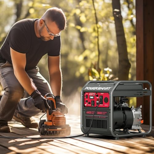 PowerSmart 4400-Watt Portable Inverter Generator, RV Ready, Gas Powered A987