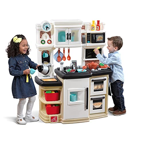 Step2 Great Gourmet Kids Kitchen Play Set with Lights and Sounds, 33 Pieces, Ages 3+ F2644