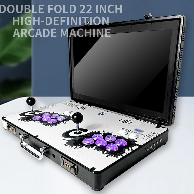 Portable 20000 in 1 Metal Box 3D Arcade Game Console, 22 inch Screen Q240