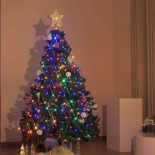 TW SHINE Halloween Lights 328FT Outdoor String Lights with Remote, Purple & Orange F53527