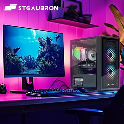 STGAubron Gaming PC Desktop, Intel Core i7, Radeon RX 580 8G, 16G RAM, 512G SSD G93438