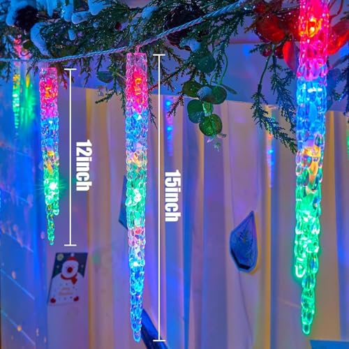 Icicle Lights for Outside with Remote, 30ft 150 LED, Cool White X82678