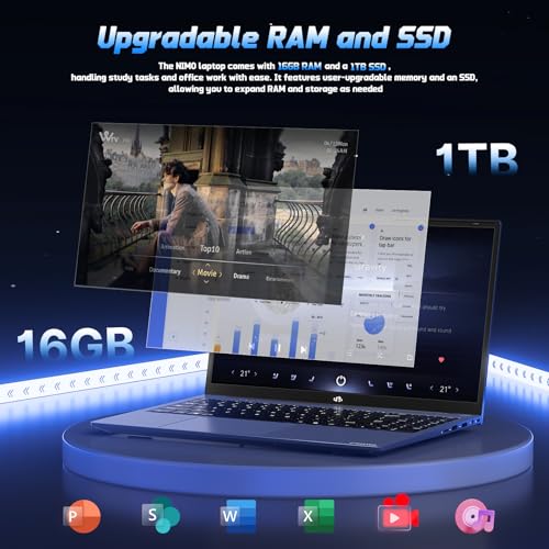 15.6" FHD IPS Laptop, 8GB RAM 128GB SSD, 13th Gen Intel N150 P450