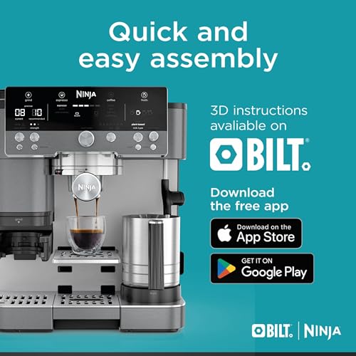Ninja Luxe Café Premier Series Espresso Machine and Drip Coffee Maker, Stainless Steel P86793