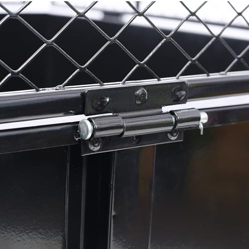ATV Trailer Steel Dump Cart 750lbs Utility Trailer with Removable Sides B193751