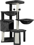 Xin Three Layer Cat Tree with Cat Condo and Two Hammocks,Darkgray …