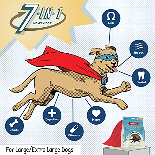 The Missing Link Smartmouth Dental Chew Treats for Small/Medium Dogs, 28 Ct J633