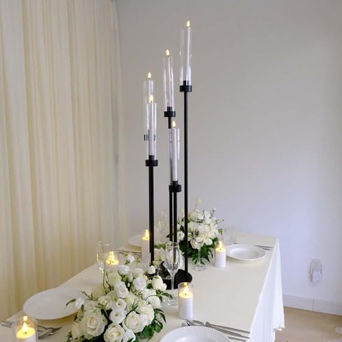 Black Candelabra Centerpieces for Wedding Table Decor 35in E5601