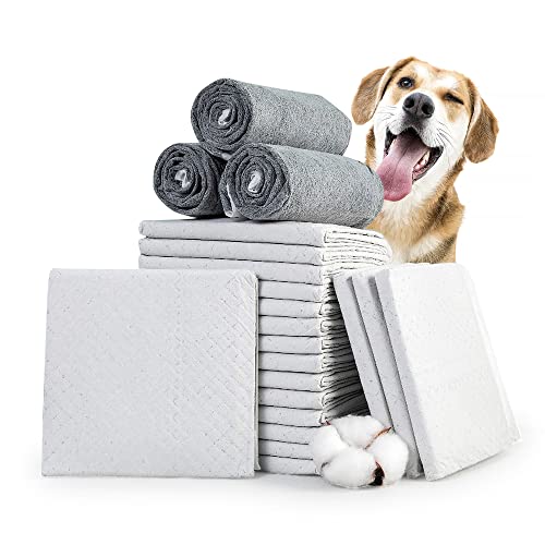 Black Charcoal Dog Pet Puppy Pads 17.7" x 23.6 " Puppy Potty Training Pads Quick-Dry That Thicker Absorb Urine Instantly Quality Puppy Pee Pads, 10 Count Suitable for Small and Medium Breeds