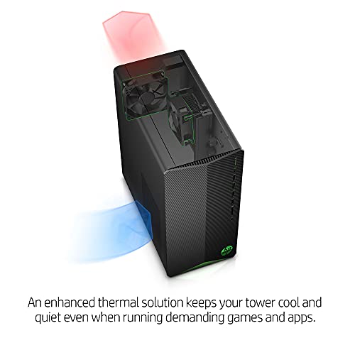 HP Pavilion Gaming Desktop PC Tower, AMD Ryzen 5 5600G, 16GB RAM, 1TB SSD, Windows 11 Home W28748