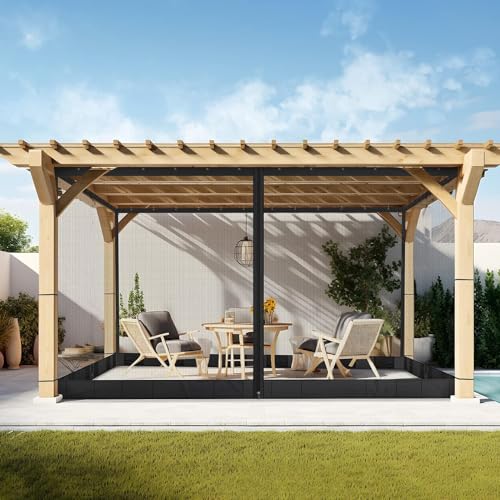 Mosquito Net for 10x10 Gazebo Canopy with Double Door, Black F675597