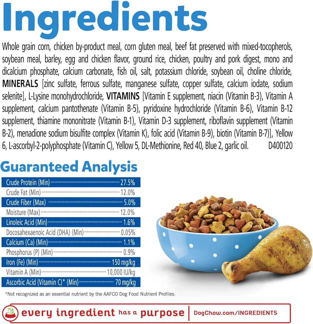 PurIina Puppy Chow High Protein Dry Puppy Food with Real Chicken, 15 lb Bag D662