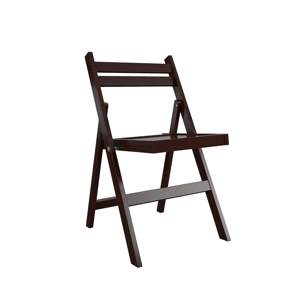 COSCO XL Folding Wood Chair, Dark Mahogany, 2-Pack S440