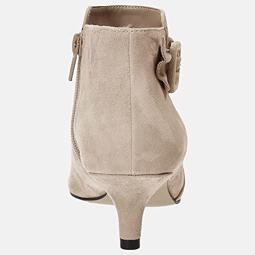 Juliet Holy Women's Pointed Toe Kitten Heel Ankle Boots J255963