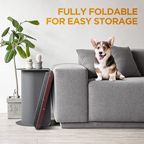 Folding Dog Ramp for Bed, Car, Portable Pet Ramp with Non-Slip Surface I641