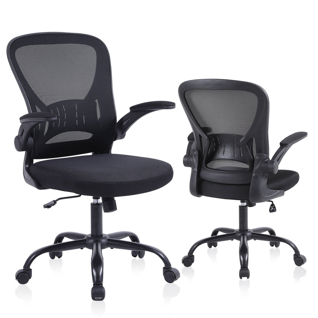 Flysky Ergonomic Mesh Office Chair with Lumbar Support, Black F6440