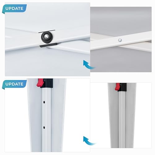 Yaheetech 10x10 Pop Up Canopy with 4 Removable Sidewalls, White F109731