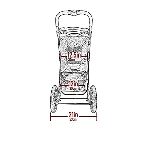 Pet Gear No-Zip NV Pet Stroller for Cats/Dogs, Zipperless Entry, One-Hand Fold X411956