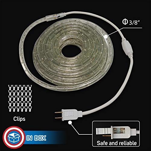 Russell Decor LED Rope Lights 50ft Blue T726229