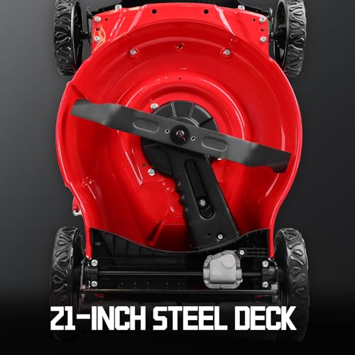 PowerSmart Gas Lawn Mower 21-Inch Steel Deck, 140cc Briggs and Stratton Engine G51848