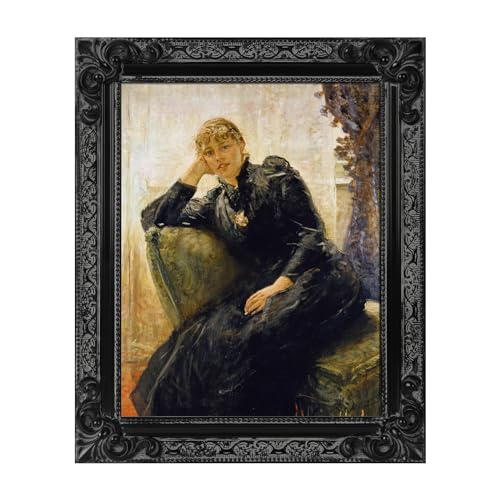 12x16 Wood Canvas Frame Gothic Ornate Black for Wall Art D3778