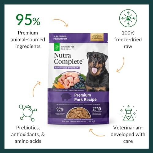 Nutra Complete Raw Freeze Dried Dog Food Beef, 5 oz Y928
