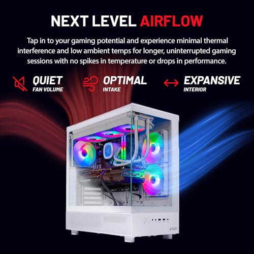 Skytech Gaming Azure 3 Desktop PC, Ryzen 7 9700X, RTX 5060, 32GB DDR5, 1TB SSD, Win 11 C168