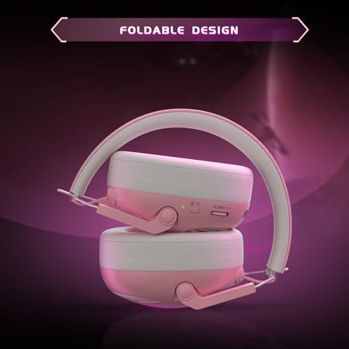 Wireless Gaming Headset with Noise Canceling Mic for PS5, PS4, PC, Switch - Black P129