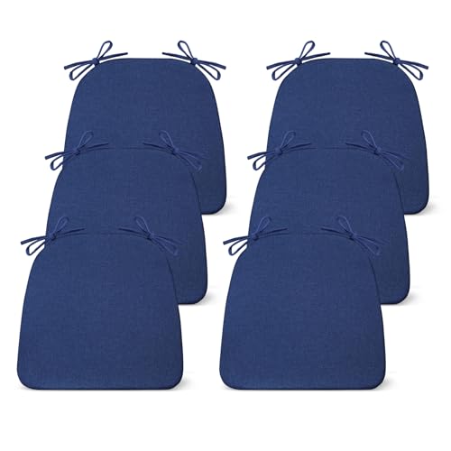 Chair Cushions for Dining Chairs Set of 4, Non Slip with Ties, Black H39445