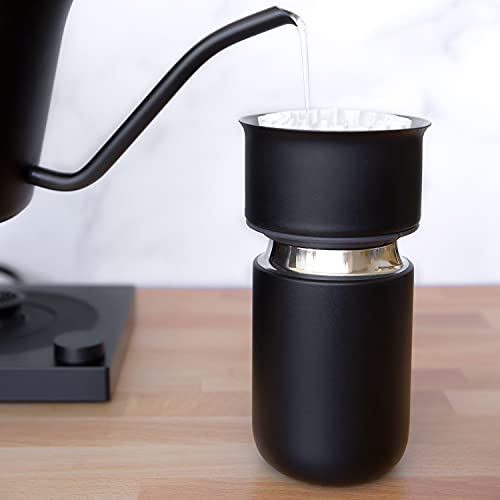 Fellow Carter Move Travel Mug 8 oz, Vacuum-Insulated Stainless Steel, Matte Grey W420